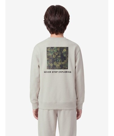 THE NORTH FACE/キッズ NTJ62637 トレーナー スウェットロゴクルー ザ・ノースフェイス 男の子 女の子 ムラサキスポーツ
