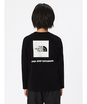 THE NORTH FACE/キッズ NTJ82640 長袖Tシャツ ロングスリーブバックスクエアロゴティー ザ・ノースフェイス 男の子 女の子 ムラサキスポーツ