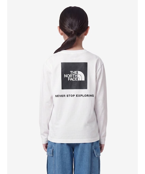 THE NORTH FACE/キッズ NTJ82640 長袖Tシャツ ロングスリーブバックスクエアロゴティー ザ・ノースフェイス 男の子 女の子 ムラサキスポーツ