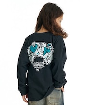 DC /キッズ YLT264517 長袖 Tシャツ ロンT 子供服 バックプリント ディーシー 男の子 女の子 ムラサキスポーツ
