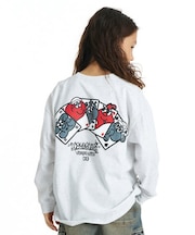 DC SHOES/キッズ YLT264517 長袖Tシャツ 26 KD CARDGAME LS ロンT【2026年秋冬モデル】 ディーシーシューズ 男の子 女の子 ムラサキスポーツ