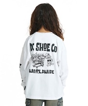 DC SHOES/キッズ YLT264519 長袖Tシャツ 26 KD MISCHIEF CREW LS ロンT【2026年秋冬モデル】 ディーシーシューズ 男の子 女の子 ムラサキスポーツ