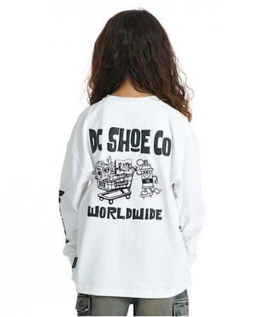 DC SHOES/キッズ YLT264519 長袖Tシャツ 26 KD MISCHIEF CREW LS ロンT【2026年秋冬モデル】 ディーシーシューズ 男の子 女の子 ムラサキスポーツ