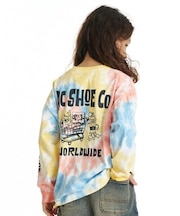 DC SHOES/キッズ YLT264519 長袖Tシャツ 26 KD MISCHIEF CREW LS ロンT【2026年秋冬モデル】 ディーシーシューズ 男の子 女の子 ムラサキスポーツ