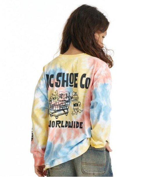 DC SHOES/キッズ YLT264519 長袖Tシャツ 26 KD MISCHIEF CREW LS ロンT【2026年秋冬モデル】 ディーシーシューズ 男の子 女の子 ムラサキスポーツ