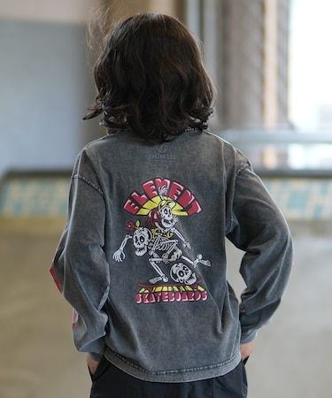 ELEMENT/キッズ BG026060 TIMBER AST LS 長袖 Tシャツ ロンT 子供服 エレメント 男の子 女の子 ムラサキスポーツ