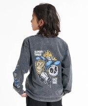 ELEMENT/キッズ BG026060 長袖 Tシャツ ロンT 子供服 バックプリント エレメント 男の子 女の子 ムラサキスポーツ