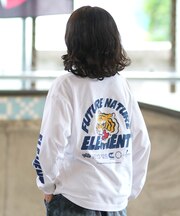 ELEMENT/キッズ BG026062 長袖 Tシャツ ロンT 子供服 バックプリント エレメント 男の子 女の子 ムラサキスポーツ