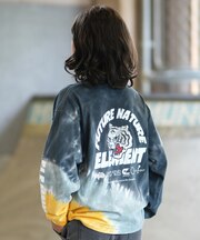 ELEMENT/キッズ BG026062 長袖 Tシャツ ロンT 子供服 バックプリント エレメント 男の子 女の子 ムラサキスポーツ