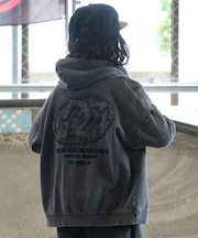 DC /キッズ YZH264509 ジップアップ パーカー フーディー 子供服 バックロゴ 裏毛 セットアップ対応 ディーシー 男の子 女の子 ムラサキスポーツ
