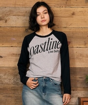 RIKKAFEMME/RF6F-2202 長袖 Tシャツ ロンT ロゴプリント ラグラン リッカファム レディース ムラサキスポーツ