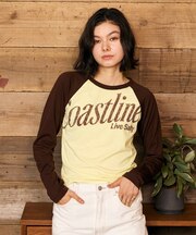 RIKKAFEMME/RF6F-2202 長袖 Tシャツ ロンT ロゴプリント ラグラン リッカファム レディース ムラサキスポーツ