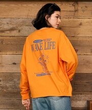 RIKKAFEMME/RF6F-2203 長袖 Tシャツ ロンT バックプリント グラフィック リッカファム レディース ムラサキスポーツ