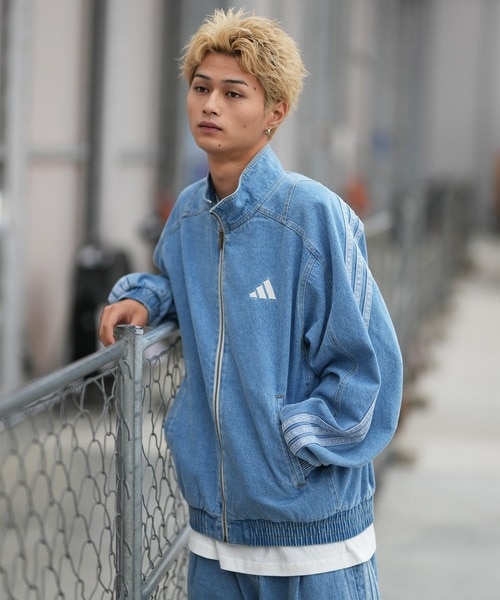 adidas/KGJ38 トラックジャケット デニム M STADIUM ウォッシュデニム