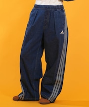 adidas/L6439 WOMEN STADIUM ウオッシュデニムパンツ ジーンズ デニム デニムパンツ ワイドパンツ アディダス レディース ムラサキスポーツ
