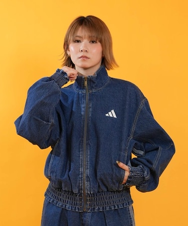 adidas/P6083 デニムジャケット Gジャン アディダス レディース ムラサキスポーツ
