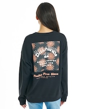 BILLABONG/BG014005 トレーナー スウェット バックプリント SQUARE LOGO BOY FIT CREW ビラボン レディース ムラサキスポーツ