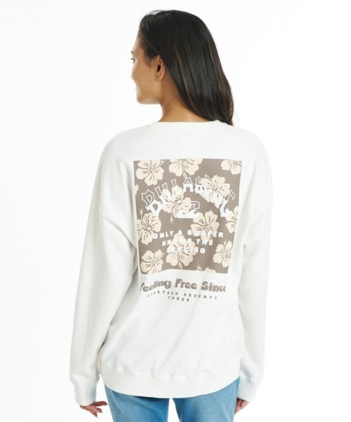 BILLABONG/BG014005 トレーナー スウェット バックプリント SQUARE LOGO BOY FIT CREW ビラボン レディース ムラサキスポーツ