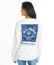 BILLABONG/BG014005 トレーナー スウェット バックプリント SQUARE LOGO BOY FIT CREW ビラボン レディース ムラサキスポーツ