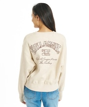 BILLABONG/BG014007 トレーナー スウェット 裏起毛 APPLIQUE LOOSE CREW ビラボン レディース ムラサキスポーツ