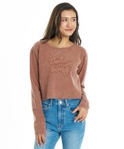 BILLABONG/BG014056 長袖 Tシャツ ロンT クロップド丈 ショート丈 APPLIQUE BABY FIT LS TEE ビラボン レディース ムラサキスポーツ