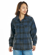 BILLABONG/BG014100 長袖 シャツ チェック COASTAL BREEZE LS WVN ビラボン レディース ムラサキスポーツ
