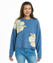 BILLABONG/BG014600 ニット セーター 花柄 DIXIE CREW SWEATER ビラボン レディース ムラサキスポーツ
