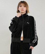 PUMA/640662 トラックジャケット セットアップ対応 ベロア プーマ レディース ムラサキスポーツ