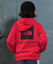 THE NORTH FACE/キッズ NTJ62633 スウェットバックスクエアロゴフーディ ザ・ノースフェイス 男の子 女の子 ムラサキスポーツ
