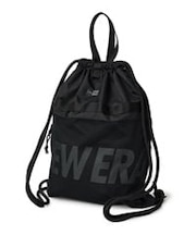 NEWERA/21L 14750913 デイサック 150D NEW ERAロゴ ブラック リフレクトシルバー ナップサック リュック ニューエラ ムラサキスポーツ