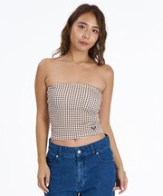 ROXY×NANAHAコラボレーション/RDK264603T TUBE TOP カップ付きチューブトップ ロキシー レディース ムラサキスポーツ