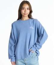 ROXY/RLT264010 RISE & SHINE ワッフルニット長袖Tシャツ ヴィンテージ風 ピグメント加工 ロキシー レディース ムラサキスポーツ