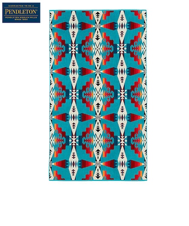 PENDLETON (ﾍﾟﾝﾄﾞﾙﾄﾝ) ｼﾞｬｶﾞｰﾄﾞﾊﾞｽﾀｵﾙｵｰﾊﾞｰｻｲｽﾞ Tucson Turquoise (ツーソンターコイズ)