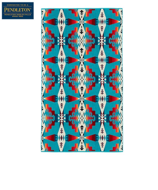 PENDLETON (ﾍﾟﾝﾄﾞﾙﾄﾝ) ｼﾞｬｶﾞｰﾄﾞﾊﾞｽﾀｵﾙｵｰﾊﾞｰｻｲｽﾞ Tucson Turquoise (ツーソンターコイズ)