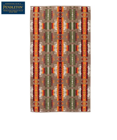 PENDLETON (ﾍﾟﾝﾄﾞﾙﾄﾝ) ｼﾞｬｶﾞｰﾄﾞﾊﾞｽﾀｵﾙｵｰﾊﾞｰｻｲｽﾞ Chief Joseph Khaki (チーフジョセフカーキ)