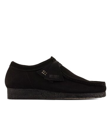 CLARKS (ｸﾗｰｸｽ) - WALLABEE. (ﾒﾝｽﾞ ﾜﾗﾋﾞｰ) Black Suede   ※アイテム説明より【サイズ選びの注意点】を必ずご確認下さい