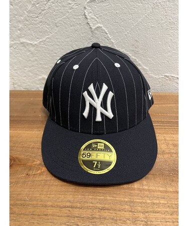 NEW ERA (ﾆｭｰｴﾗ) - Low Profile 59FIFTY MLB PINSTRIPE  NYY (5950 ﾋﾟﾝｽﾄﾗｲﾌﾟ ﾆｭｰﾖｰｸ･ﾔﾝｷｰｽ)