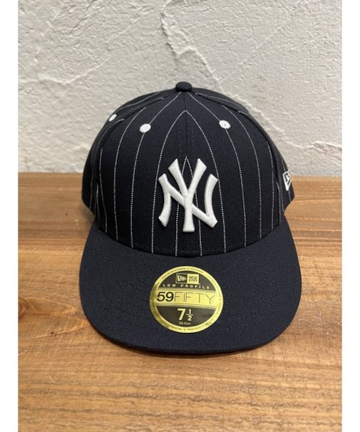 NEW ERA (ﾆｭｰｴﾗ) - Low Profile 59FIFTY MLB PINSTRIPE  NYY (5950 ﾋﾟﾝｽﾄﾗｲﾌﾟ ﾆｭｰﾖｰｸ･ﾔﾝｷｰｽ)