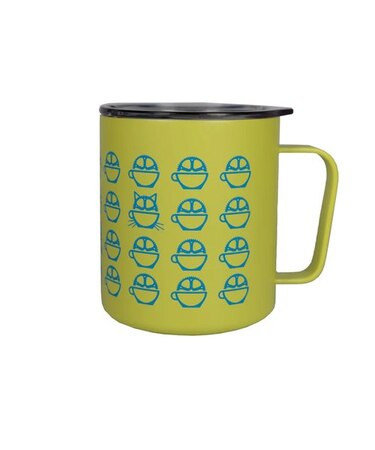 BICYCLE COFFEE (ﾊﾞｲｼｸﾙｺｰﾋｰ) - HIDDEN CAT MUG 12OZ (ﾋﾄﾞｩﾝ ｷｬｯﾄ ﾏｸﾞ12ｵﾝｽ)