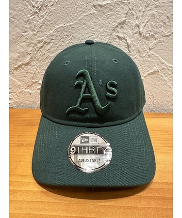 NEW ERA (ﾆｭｰｴﾗ) - 9THIRTY MLB TONAL LOGO OAK (930 MLB ﾄｰﾅﾙﾛｺﾞ ｵｰｸﾗﾝﾄﾞ･ｱｽﾚﾁｯｸｽ)