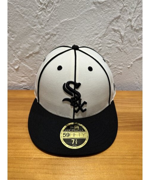 NEW ERA (ﾆｭｰｴﾗ) - Low Profile 59FIFTY MLB PIPING CHI (5950 MLB ﾊﾟｲﾋﾟﾝｸﾞ ｼｶｺﾞ･ﾎﾜｲﾄｿｯｸｽ)