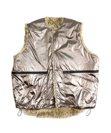 SUNNY SPORTS (ｻﾆｰｽﾎﾟｰﾂ) CURLY FLEECE BIGGEST VEST (ｶｰﾘｰﾌﾘｰｽﾍﾞｽﾄ) SN21F011