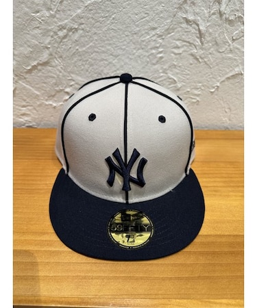NEW ERA (ﾆｭｰｴﾗ) - 59FIFTY MLB PIPING NYY (5950 MLB ﾊﾟｲﾋﾟﾝｸﾞ ﾆｭｰﾖｰｸ･ﾔﾝｷｰｽ)