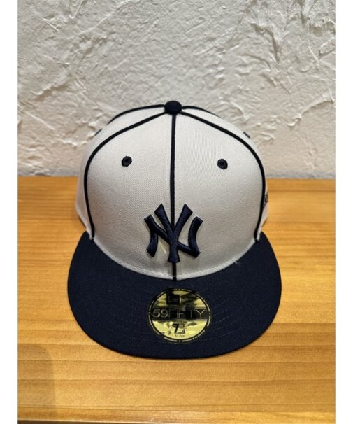 NEW ERA (ﾆｭｰｴﾗ) - 59FIFTY MLB PIPING NYY (5950 MLB ﾊﾟｲﾋﾟﾝｸﾞ ﾆｭｰﾖｰｸ･ﾔﾝｷｰｽ)