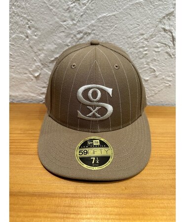 NEW ERA (ﾆｭｰｴﾗ) - Low Profile 59FIFTY PINSTRIPE COOPERSTOWN CHI (5950 ﾋﾟﾝｽﾄﾗｲﾌﾟｸｰﾊﾟｰｽﾞﾀｳﾝ ｼｶｺﾞ･ﾎﾜｲﾄｿｯｸｽ)