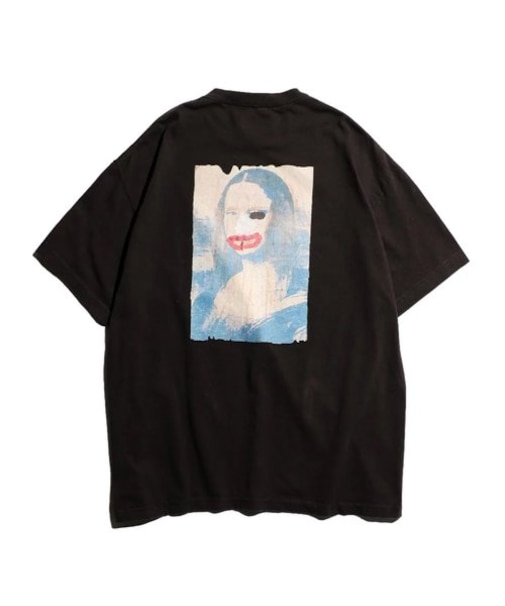 JEAN MICHEL BASQUIAT (ｼﾞｬﾝ=ﾐｼｪﾙ・ﾊﾞｽｷｱ) - "MONA LISA" ART SS TEE (”ﾓﾅﾘｻﾞ”ｱｰﾄSSTｼｬﾂ) JM24S00100