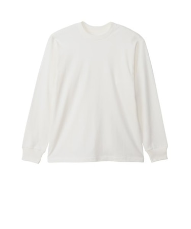 HANES(ﾍｲﾝｽﾞ) - T-SHIRTS SHIRO(ｸﾙｰﾈｯｸﾛﾝｸﾞｽﾘｰﾌﾞTｼｬﾂ) HM4-A201