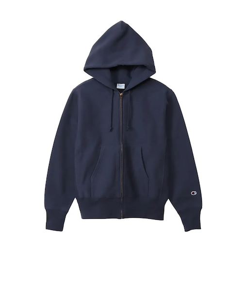 CHAMPION (ﾁｬﾝﾋﾟｵﾝ) - RW ZIP HOODED SWEATSHIRT (ﾘﾊﾞｰｽｳｨｰﾌﾞｼﾞｯﾌﾟﾌｰﾃﾞｯﾄﾞｽｳｪｯﾄｼｬﾂ) C3-Y134