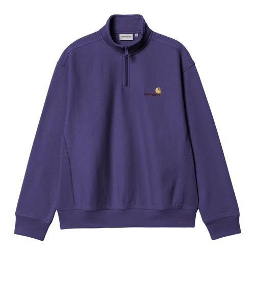 CARHARTT (ｶｰﾊｰﾄ) ｰ HALF ZIP AMERICAN SCRIPT SWEAT (ﾊｰﾌｼﾞｯﾌﾟｱﾒﾘｶﾝ