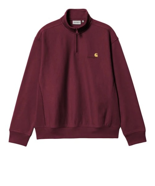 CARHARTT (カーハート) ー HALF ZIP AMERICAN SCRIPT SWEAT (ハーフジップアメリカンスクリプトスウェットシャツ) I027014